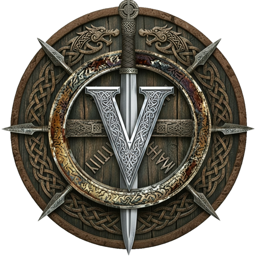 Viking Abstract shield emblem